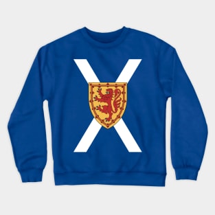 Royal Scottish Flag (vertical) (transparent) Crewneck Sweatshirt